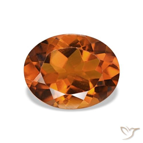 1.74ct Reddish Orange Citrine, Oval, VVS
