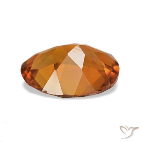Citrine Gemstone in 9 x 7 mm (calibrated) Size for Sale, Citrine Stone in Medium Orange Color