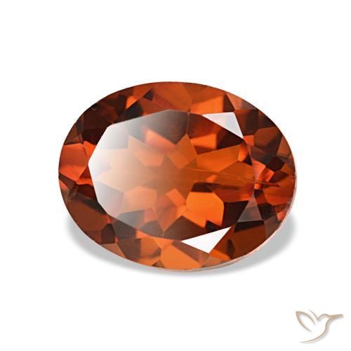 1.78 ct Orange Citrine Stone, Natural Citrine in Oval Facet Shape for Sale