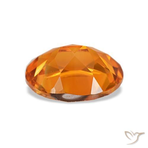 Citrine Gemstone in 9 x 7 mm (calibrated) Size for Sale, Citrine Stone in Deep Orange Color