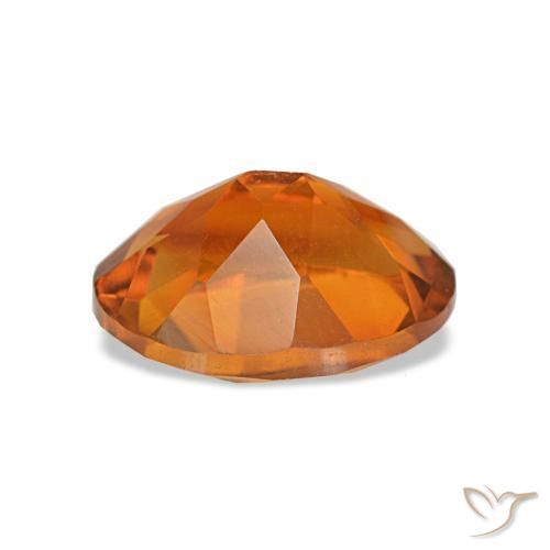 Citrine Gemstone in 9 x 7 mm (calibrated) Size for Sale, Citrine Stone in Reddish Orange Color