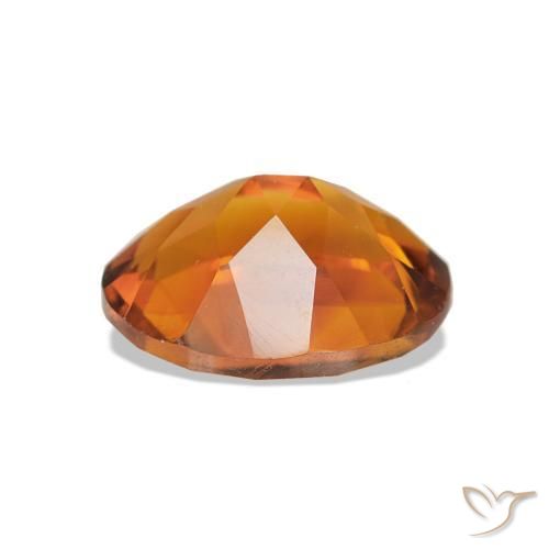 Citrine Gemstone in 9 x 7 mm (calibrated) Size for Sale, Citrine Stone in Medium Orange Color