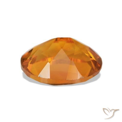 Citrine Gemstone in 9 x 7 mm (calibrated) Size for Sale, Citrine Stone in Orange Brown Color