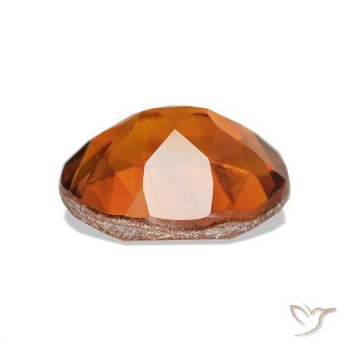 Citrine Gemstone in 9 x 7 mm (calibrated) Size for Sale, Citrine Stone in Amber Orange Color