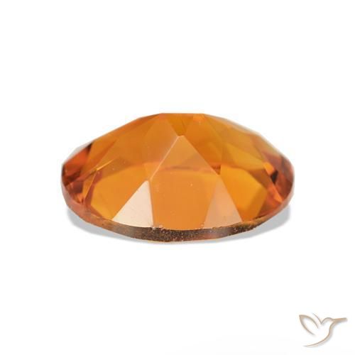 Citrine Gemstone in 9 x 7 mm (calibrated) Size for Sale, Citrine Stone in Medium Orange Color
