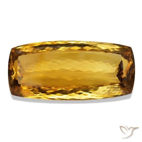 582.39ct Medium Light-Golden Citrine, Cushion, IF