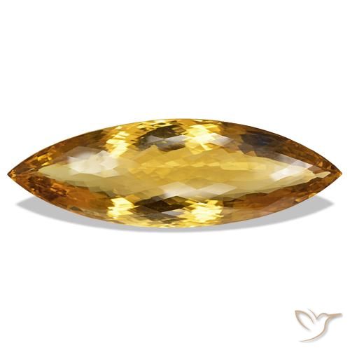 425.93 ct Golden Citrine Gemstone, Citrine Gem in Marquise Checkerboard Shape for Sale.