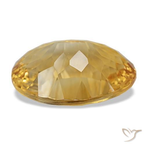 Citrine Gemstone in 18 x 13 mm (calibrated) Size for Sale, Citrine Stone in Golden Orange Color