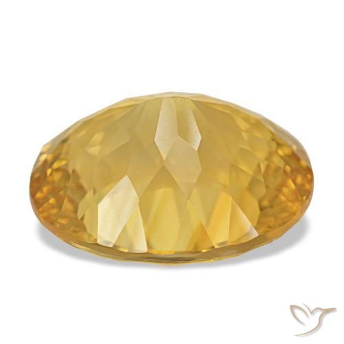 Citrine Gemstone in 18.2 x 14.9 mm Size for Sale, Citrine Stone in Golden Color