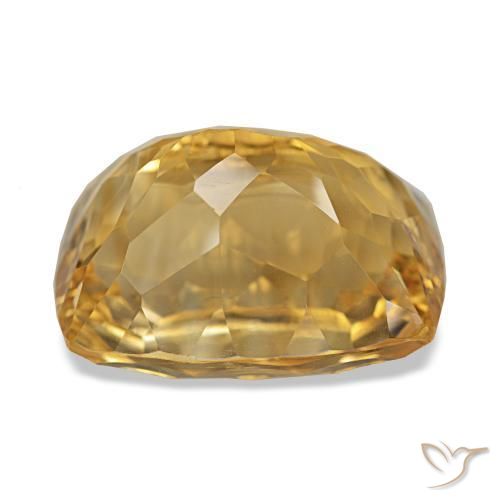 Citrine Gemstone in 15.5 x 11.6 mm Size for Sale, Citrine Stone in Deep Gold Color
