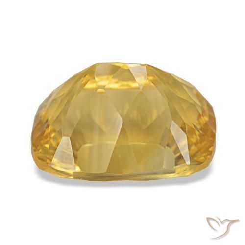 Citrine Gemstone in 15.4 x 11.8 mm Size for Sale, Citrine Stone in Medium Gold Color