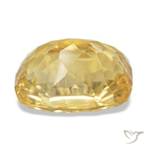 Citrine Gemstone in 16.9 x 12.1 mm Size for Sale, Citrine Stone in Medium Yellow Color