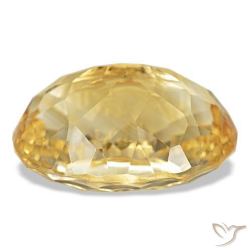Citrine Gemstone in 20.3 x 13.7 mm Size for Sale, Citrine Stone in Medium Gold Color