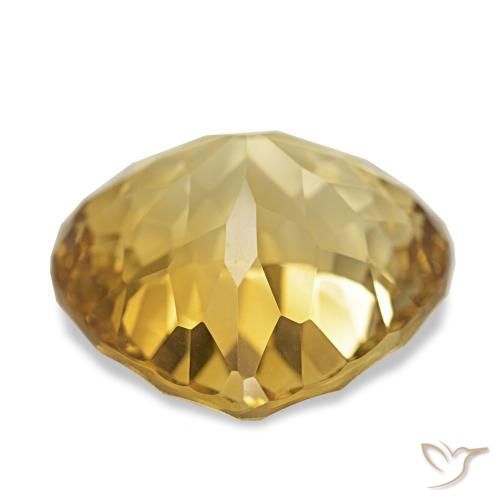 Citrine Gemstone in 16 x 16 mm (calibrated) Size for Sale, Citrine Stone in Light Yellow Color