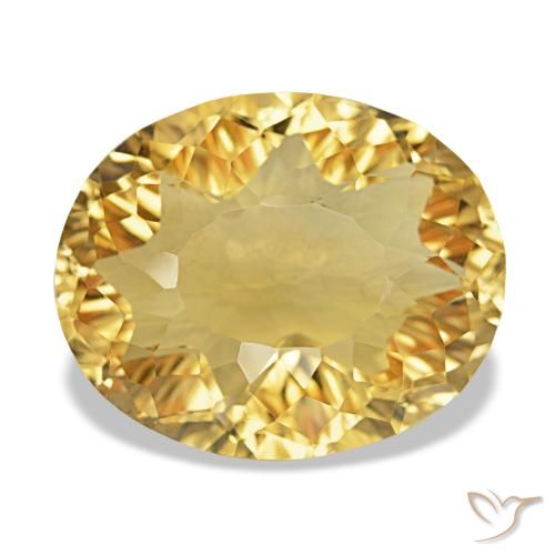 11.50ct Golden Citrine, Oval, VVS