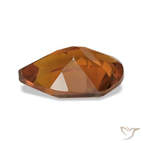 Citrine Gemstone in 10 x 7 mm (calibrated) Size for Sale, Citrine Stone in Medium Dark-Orange Color