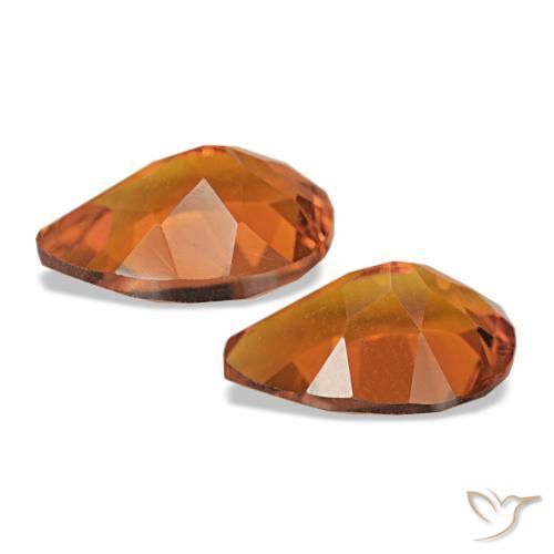 Citrine Gemstones in 10 x 7 mm (calibrated) Size for Sale, Citrine Stones in Deep Orange Color