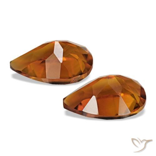 Citrine Gemstones in 10 x 7 mm (calibrated) Size for Sale, Citrine Stones in Earth Orange Color
