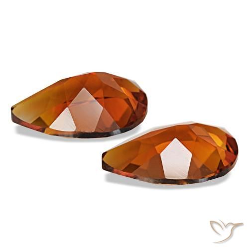 Citrine Gemstones in 10 x 7 mm (calibrated) Size for Sale, Citrine Stones in Deep Orange Color