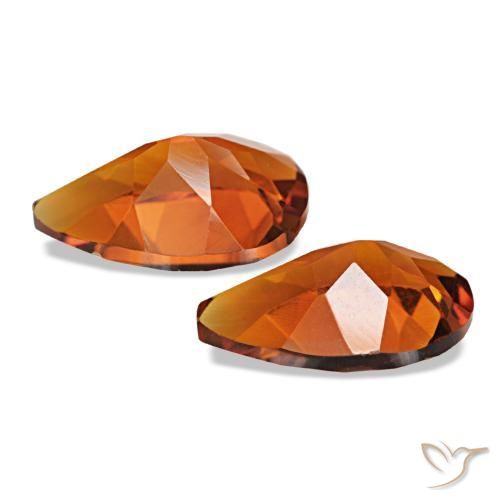 Citrine Gemstones in 10 x 7 mm (calibrated) Size for Sale, Citrine Stones in Medium Orange Color