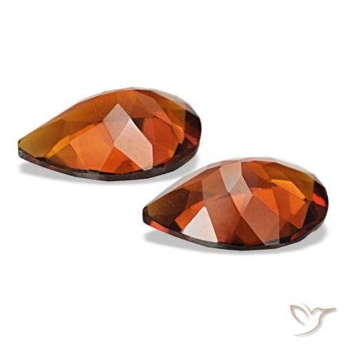 Citrine Gemstones in 10 x 7 mm (calibrated) Size for Sale, Citrine Stones in Deep Orange - Brown Color