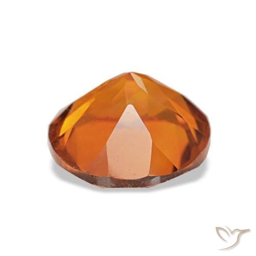 Citrine Gemstone in 8 mm (calibrated) Size for Sale, Citrine Stone in Medium Orange Color