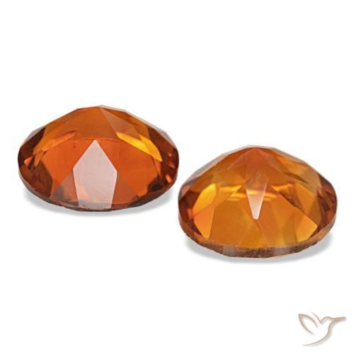 Citrine Gemstones in 8 mm (calibrated) Size for Sale, Citrine Stones in Fire Orange Color