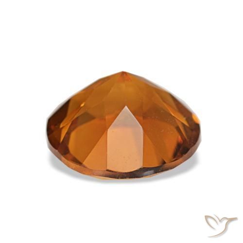Citrine Gemstone in 8 mm (calibrated) Size for Sale, Citrine Stone in Deep Orange Color