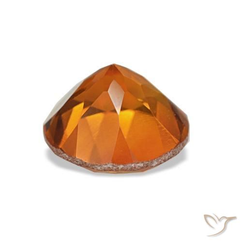 Citrine Gemstone in 7 mm (calibrated) Size for Sale, Citrine Stone in Deep Orange Color