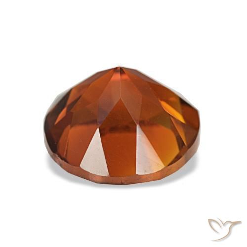 Citrine Gemstone in 8 mm (calibrated) Size for Sale, Citrine Stone in Reddish Orange Color