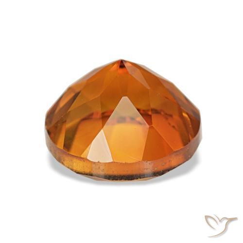Citrine Gemstone in 8 mm (calibrated) Size for Sale, Citrine Stone in Deep Orange Color