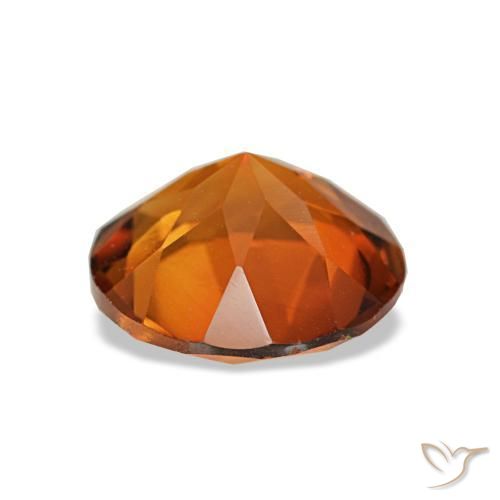 Citrine Gemstone in 8 mm (calibrated) Size for Sale, Citrine Stone in Deep Orange Color