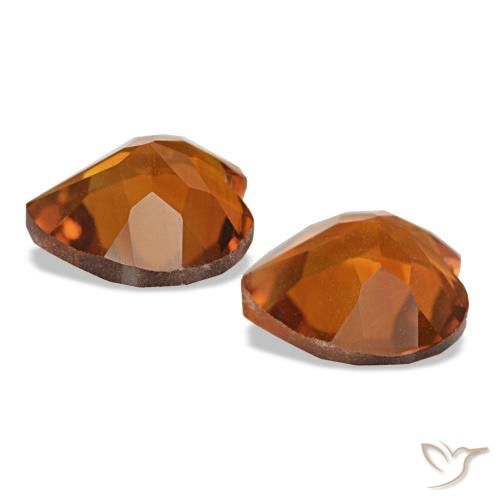 Citrine Gemstones in 7 x 7 mm (calibrated) Size for Sale, Citrine Stones in Deep Orange Color