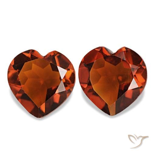 2.04ctw Deep Orange Citrine, Heart, VVS