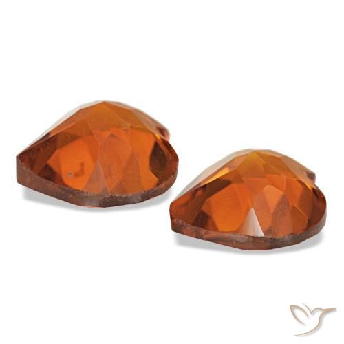 Citrine Gemstones in 7 x 7 mm (calibrated) Size for Sale, Citrine Stones in Medium Orange Color