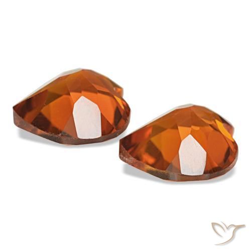 Citrine Gemstones in 7 x 7 mm (calibrated) Size for Sale, Citrine Stones in Reddish Orange Color