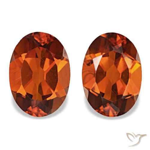 1.35ctw Deep Orange Citrine, Oval, VS