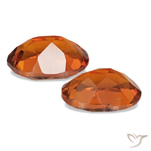 Citrine Gemstones in 7 x 5 mm (calibrated) Size for Sale, Citrine Stones in Medium Orange Color