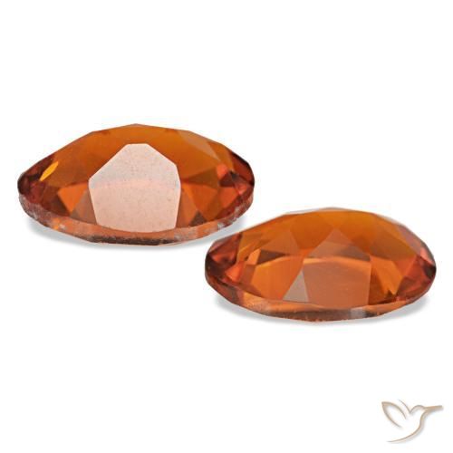 Citrine Gemstones in 7 x 5 mm (calibrated) Size for Sale, Citrine Stones in Fire Orange Color