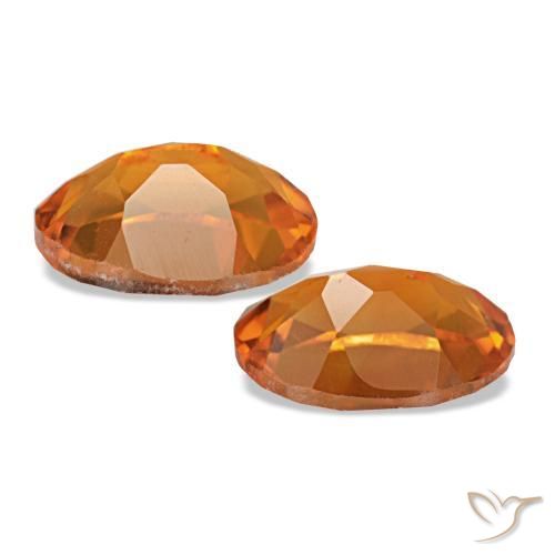 Citrine Gemstones in 7 x 5 mm (calibrated) Size for Sale, Citrine Stones in Orange Brown Color