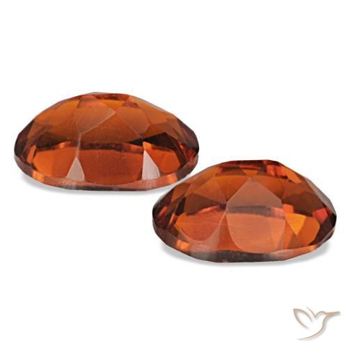 Citrine Gemstones in 7 x 5 mm (calibrated) Size for Sale, Citrine Stones in Deep Reddish Orange Color