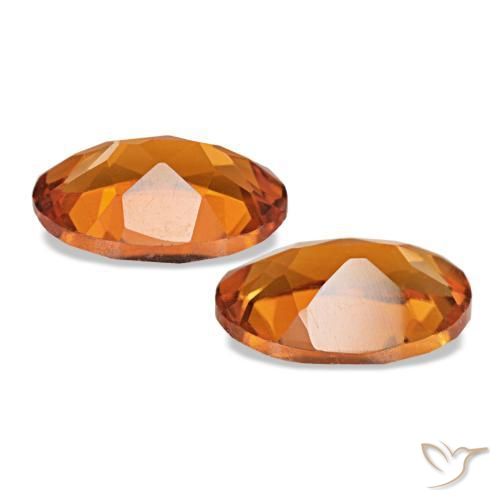 Citrine Gemstones in 7 x 5 mm (calibrated) Size for Sale, Citrine Stones in Deep Orange Color