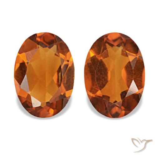 1.28ctw Orange Citrine, Oval, VVS-VS