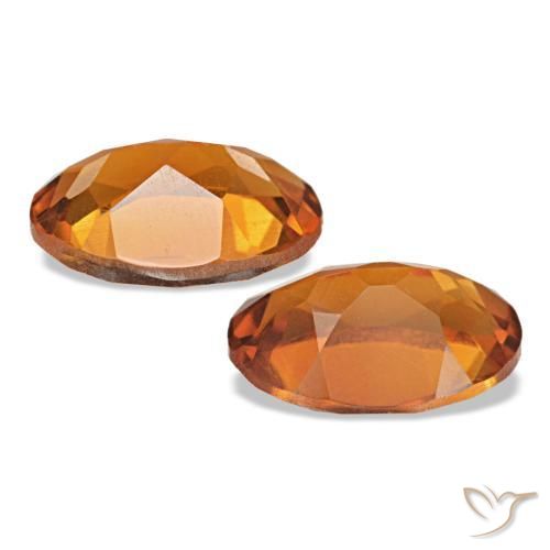 Citrine Gemstones in 7 x 5 mm (calibrated) Size for Sale, Citrine Stones in Deep Orange Color
