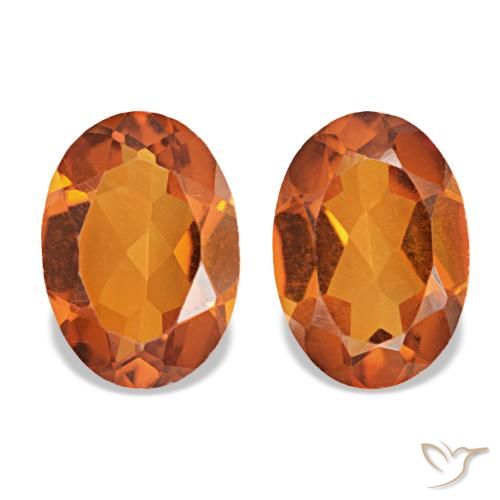 1.34ctw Orange Citrine, Oval, VS