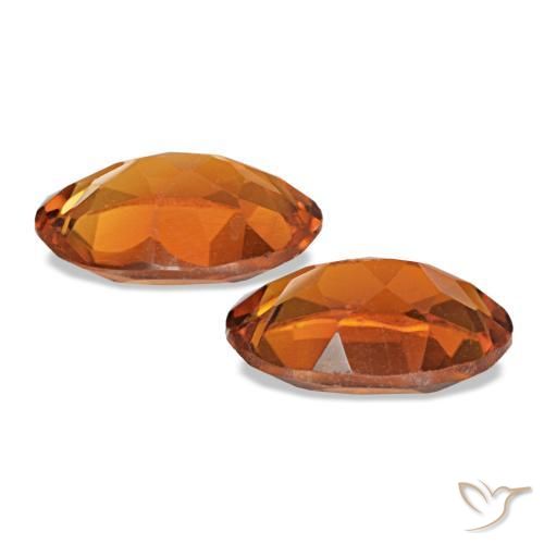Citrine Gemstones in 7 x 5 mm (calibrated) Size for Sale, Citrine Stones in Deep Orange Color