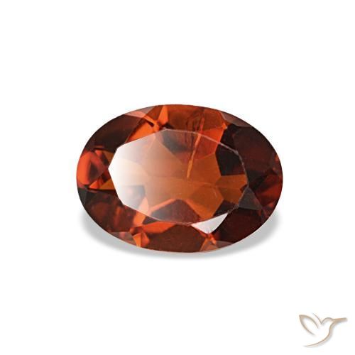 0.69 ct Orange Citrine Stone, Natural Citrine in Oval Facet Shape for Sale
