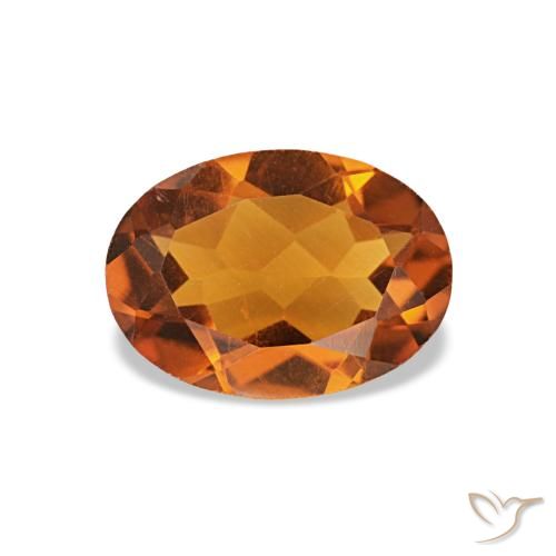 0.67ct Orange Citrine, Oval, VVS-VS