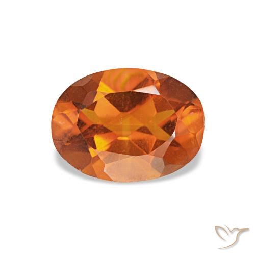 0.64ct Orange Citrine, Oval, VS