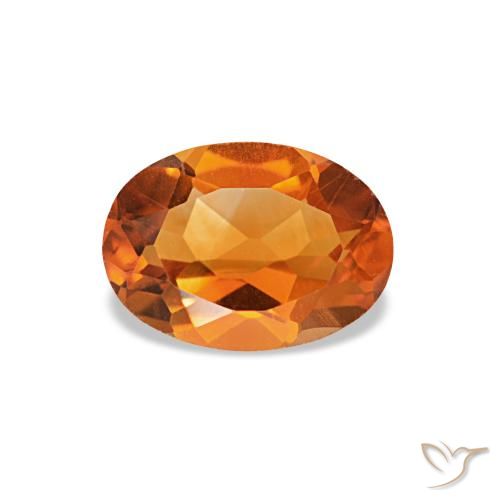 0.71ct Orange Citrine, Oval, VVS-VS